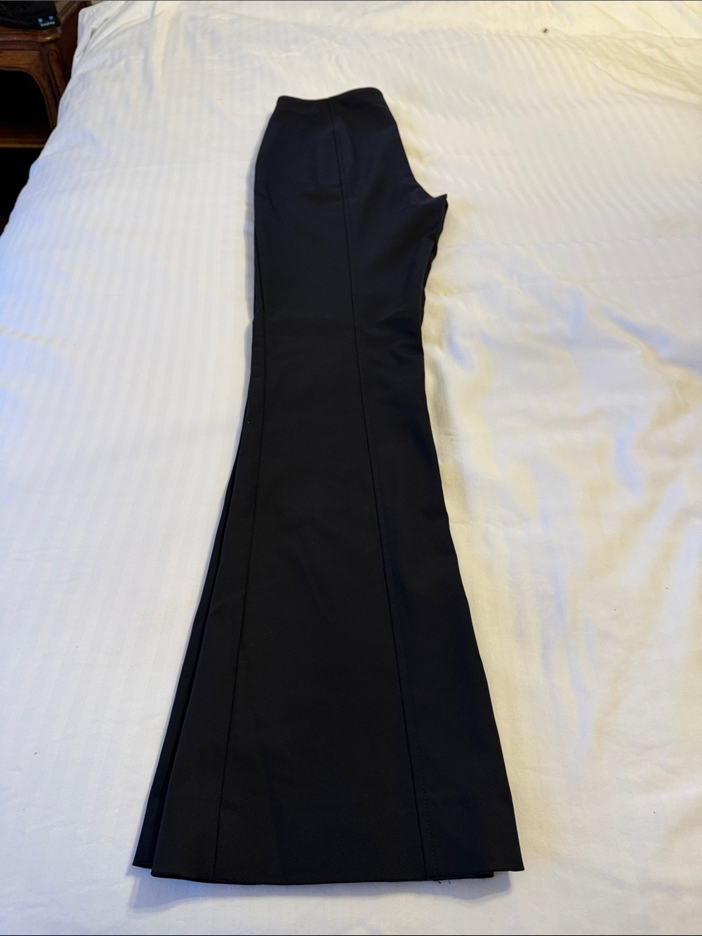 St. John Black Flared Boot-Cut Pants